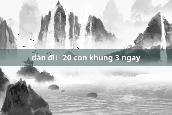 dàn đề 20 con khung 3 ngay