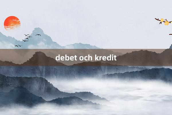 debet och kredit