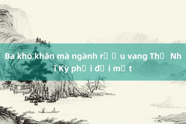 Ba khó khăn mà ngành rượu vang Thổ Nhĩ Kỳ phải đối mặt